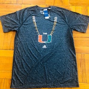 Adidas Miami University Turnover Chain Tshirt